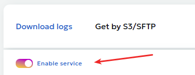 Disabling S3/SFTP Disabling S3/SFTP