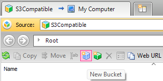 CloudBerry New Bucket